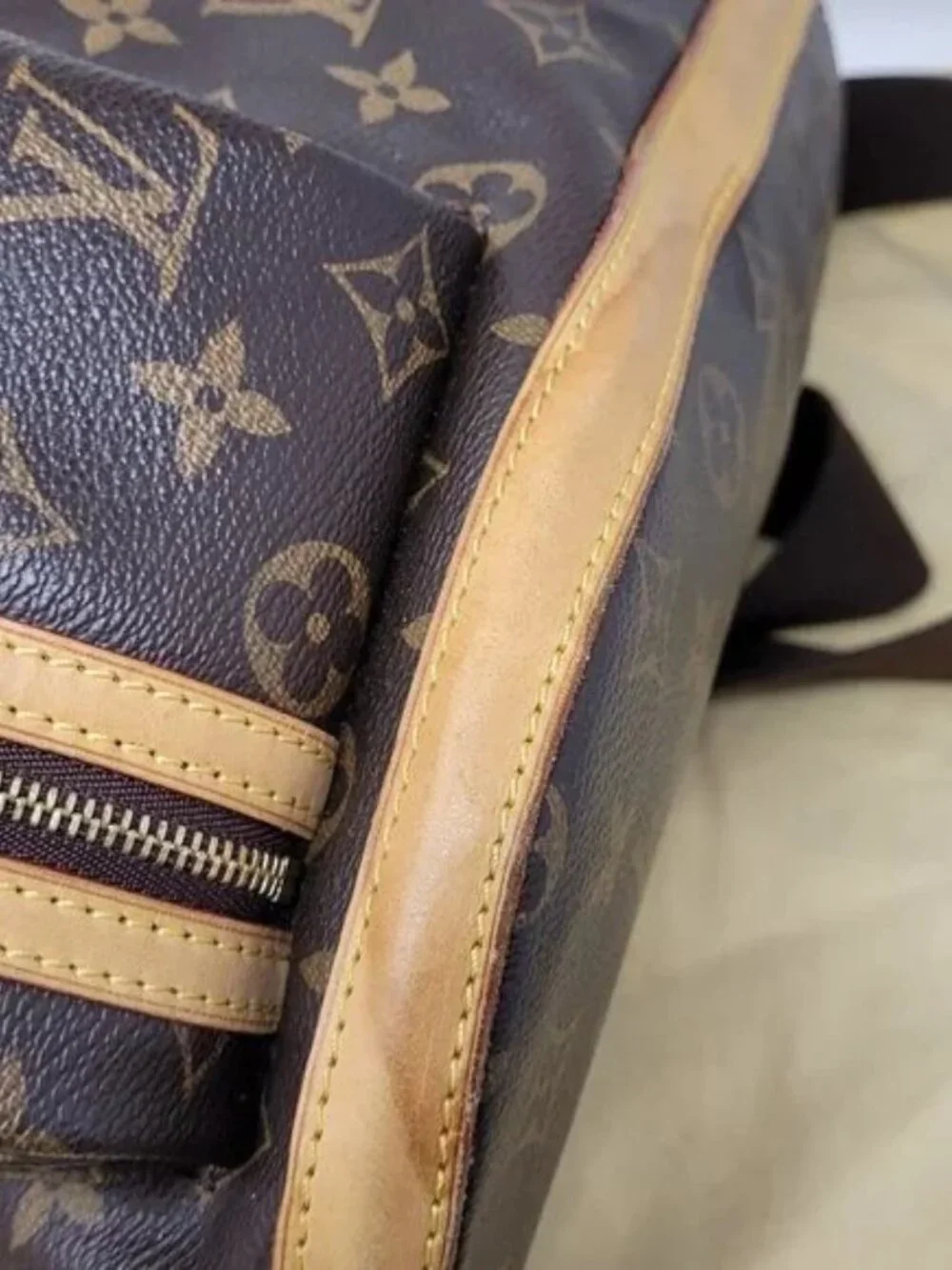 LOUIS VUITTON Monogram Canvas Backpack Sac Ad Bosp
